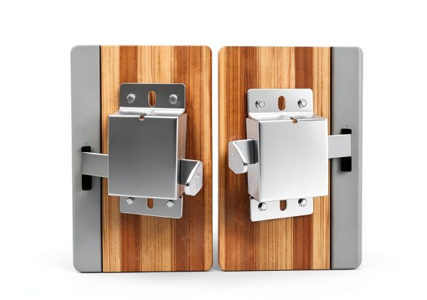 Garage Door Side Lock Inside Deadlock for Most Garage Door Galvanized Steel -1pack, Silver-4