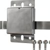 Garage Door Side Lock Inside Deadlock for Most Garage Door Galvanized Steel -1pack, Silver-0