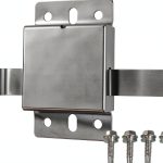 Garage Door Side Lock Inside Deadlock for Most Garage Door Galvanized Steel -1pack, Silver-0