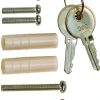 Garage Door Lock Kit by Garage Door Stuff Silver Key Unlock Set-4