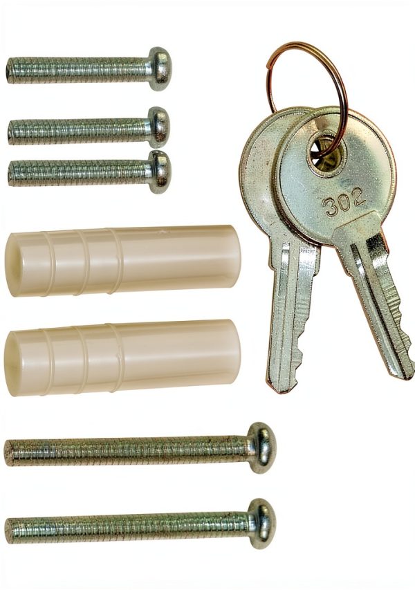 Garage Door Lock Kit by Garage Door Stuff Silver Key Unlock Set-4