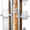 Garage Door Side Lock Inside Deadlock for Most Garage Door (single garage or double garage) Galvanized Steel -1 pack, Silver finish with pvc cover-5