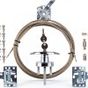 Garage Door Lock Kit KYJIANY Metal Silver Set with Spring Latch-0
