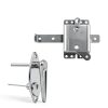 Garage Door Lock Kit Universal L-Handle Lock with Inside Side Latch Keys Garage Door Repair Parts Replacement Hardware Kit for Home Improvement-1