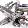 Garage Door T-Handle Lock with 4 Keys, T-Handle Universal Replacement Lock for Garage Camper Door, Silver-3