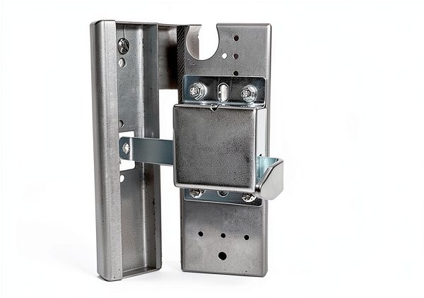 Garage Door Side Lock Inside Deadlock for Most Garage Door Galvanized Steel -1pack, Silver-3