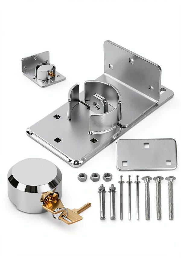 Heavy-Duty Steel Roll-Up Lock by Mindoub - Security, Weather-Resistant-0