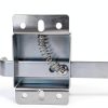 Garage Door Side Lock Inside Deadlock for Most Garage Door Galvanized Steel -1pack, Silver-2