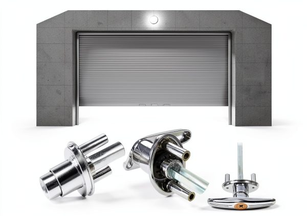 Garage Door Lock Kit KYJIANY Metal Silver Set with Spring Latch-2
