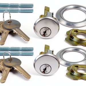 Garage Door Rim Cylinder Lock Indus Hardware Keyed Alike with 6 Keys-0