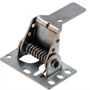 Garage Door Auto Latch Striker Spring Latch Lock Generic HA010 Silver-0