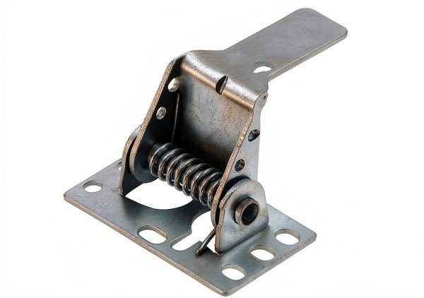 Garage Door Auto Latch Striker Spring Latch Lock Generic HA010 Silver-0