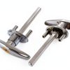 Garage Door T-Handle Lock with 4 Keys, T-Handle Universal Replacement Lock for Garage Camper Door, Silver-2