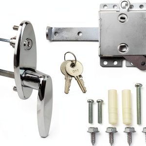 Garage Door Lock Kit by Garage Door Stuff Silver Key Unlock Set-0