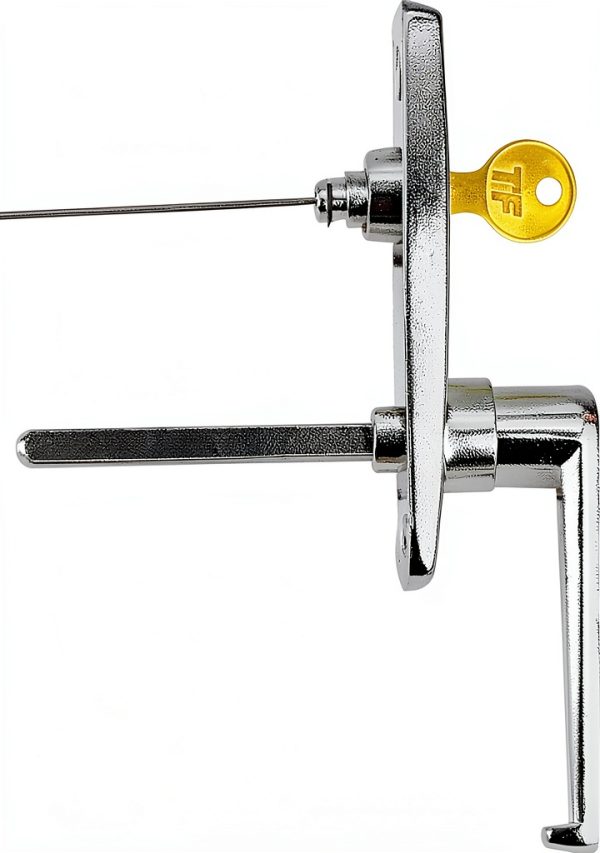 Garage Door Lock with Keys by Garage Door Stuff Chrome Model Nat1-1