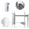 Garage Door Lock Kit Universal L-Handle Lock with Inside Side Latch Keys Garage Door Repair Parts Replacement Hardware Kit for Home Improvement-2