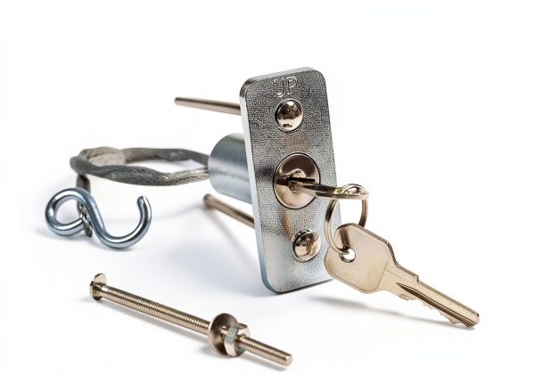 Emergency Release Lock Kit, Universal Garage Door Emergency Release Lock Kit, Garage Door Opener Quick Release Lock Disconnect Key Lock-1