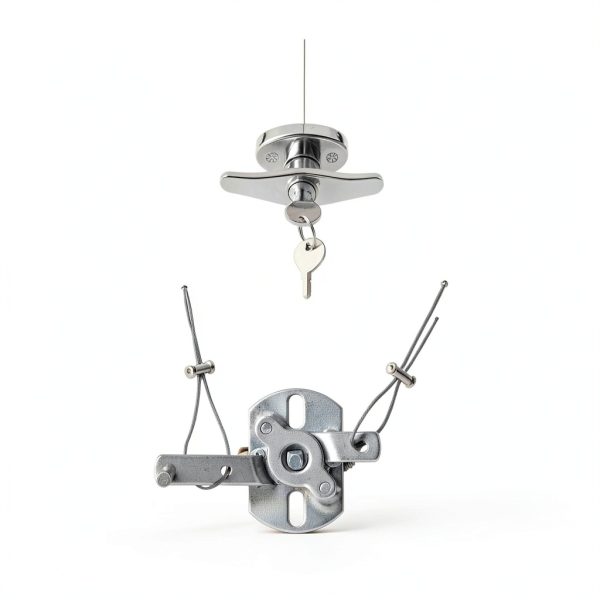 Garage Door T Handle Lock with 2 Keys and Mounting Bolts by Wedelweib-5