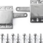 Garage Door Sidelock 2 Pack by Wedelweib - Silver, Modern Deadbolt-0