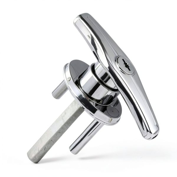 Garage Door Lock T-Handle by Ojeemii, Zinc Alloy with 4 Keys and Bolts-2