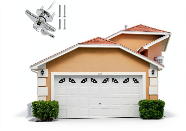 Garage Door Lock T-Handle by Ojeemii, Zinc Alloy with 4 Keys and Bolts-3