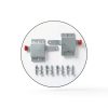 Garage Door Sidelock 2 Pack by Wedelweib - Silver, Modern Deadbolt-5