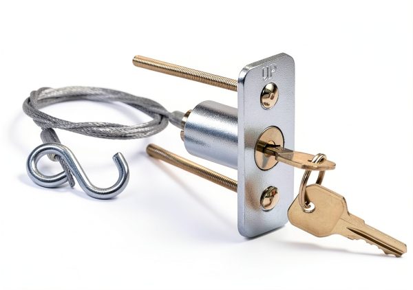 Emergency Release Lock Kit, Universal Garage Door Emergency Release Lock Kit, Garage Door Opener Quick Release Lock Disconnect Key Lock-4